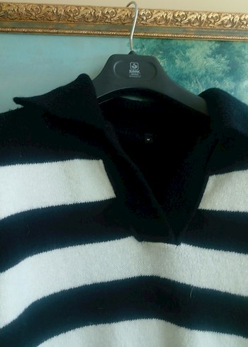 kırçıllı yakalı tunik kazak - Görsel 5