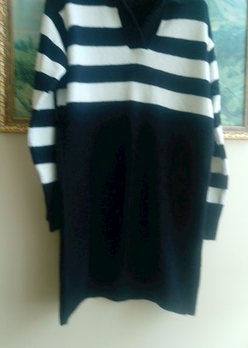 kırçıllı yakalı tunik kazak - Görsel 3