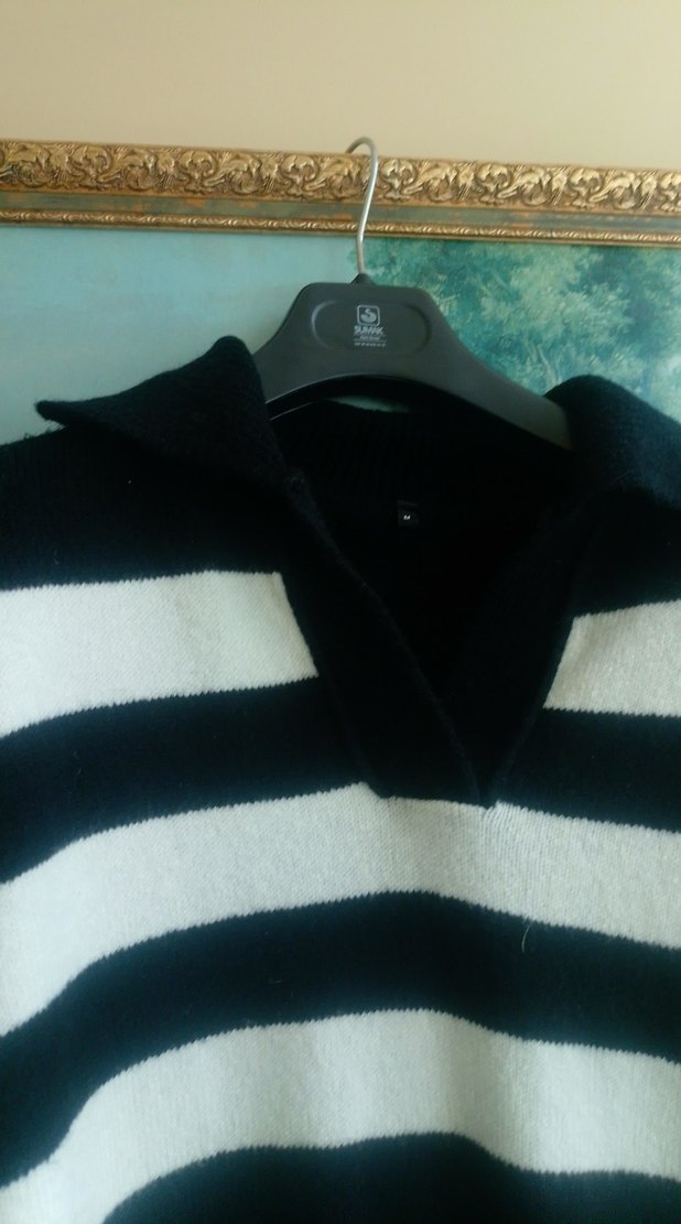 kırçıllı yakalı tunik kazak - Görsel 5