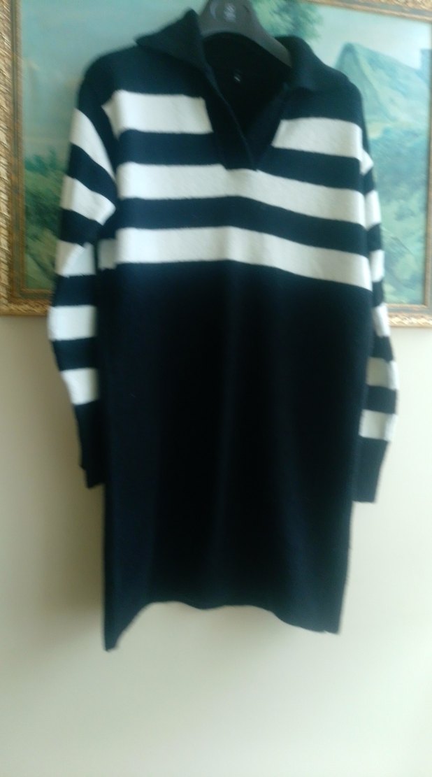 kırçıllı yakalı tunik kazak - Görsel 3