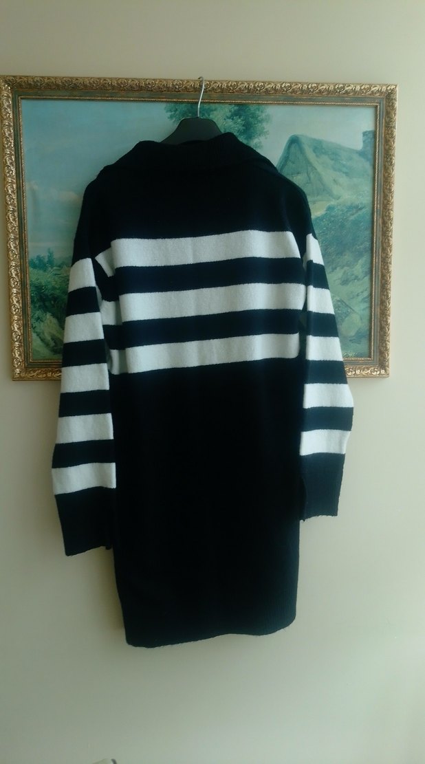 kırçıllı yakalı tunik kazak - Görsel 4