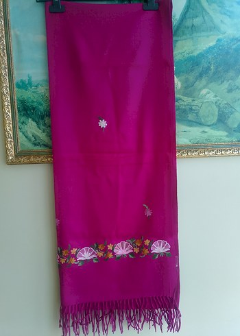 % 100 Wool bayan şal - Görsel 2