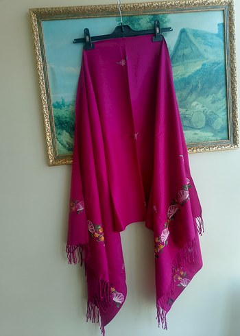 % 100 Wool bayan şal - Görsel 4