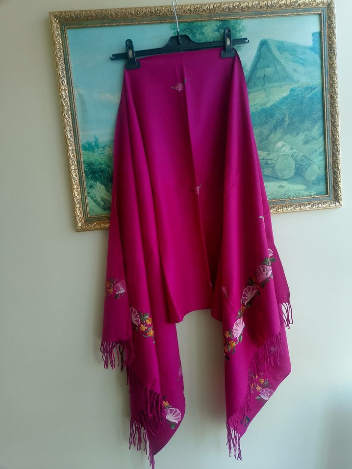 %  100  Wool bayan şal - Görsel 4