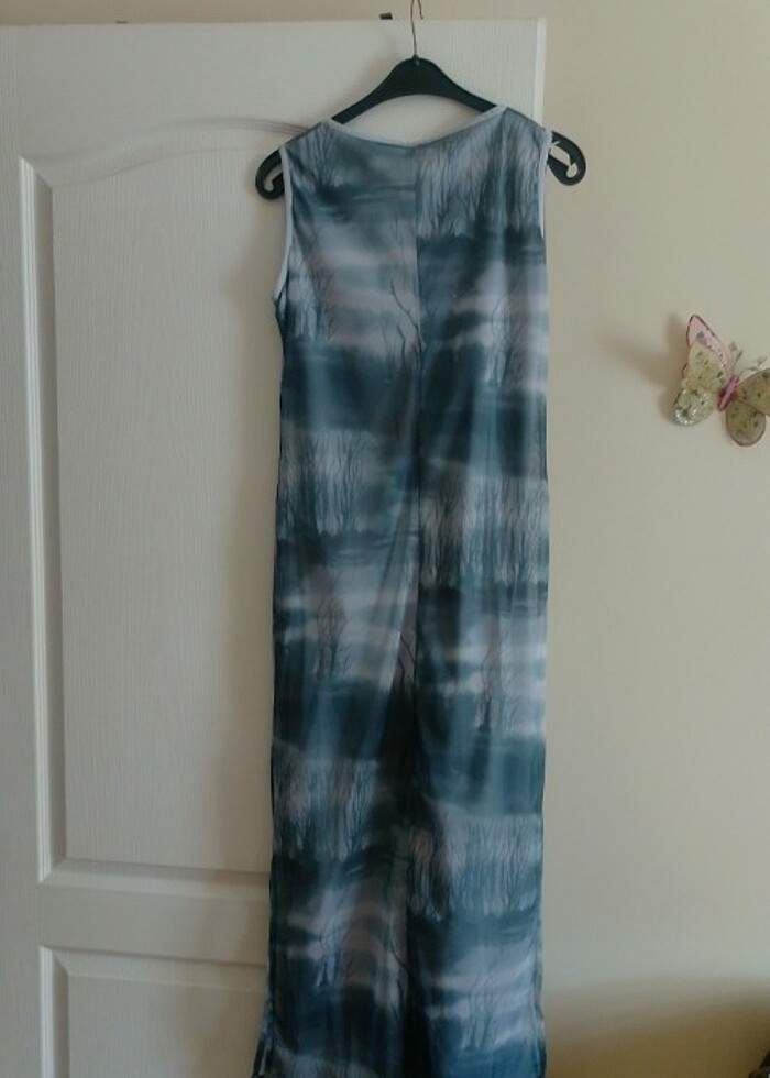 İçi astarlı kolsuz elbise - Görsel 4