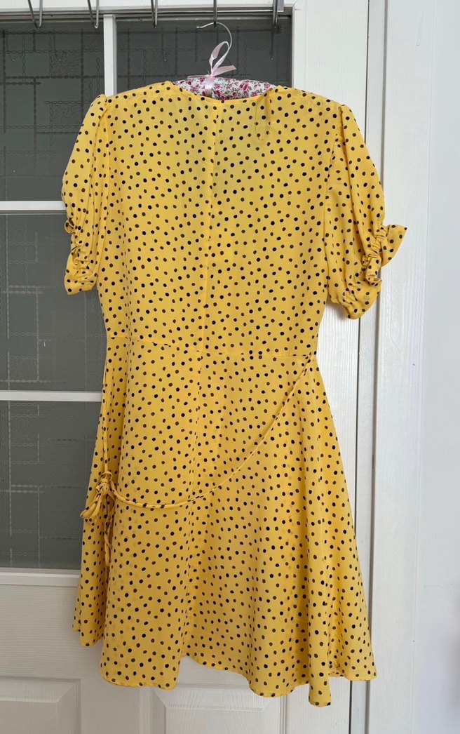 MangoSarı Puantiyeli Elbise - Görsel 2
