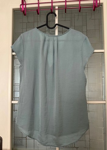 H&M V Yaka Kısa Kollu Bluz - Görsel 2