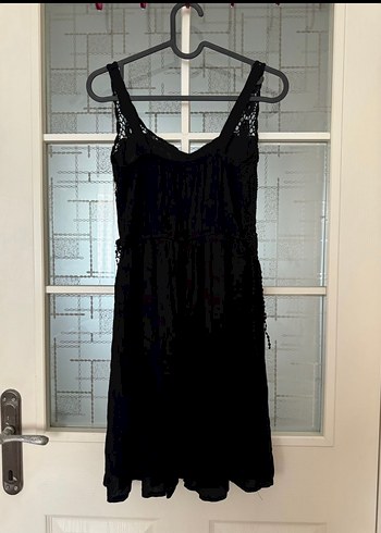 Dantel Siyah Kadın Elbise - Görsel 3