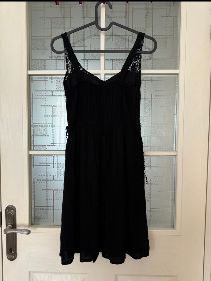 Dantel Siyah Kadın Elbise - Görsel 3