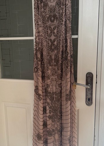 Taşlı Abiye Elbise - Görsel 4