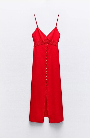 zara keten elbise