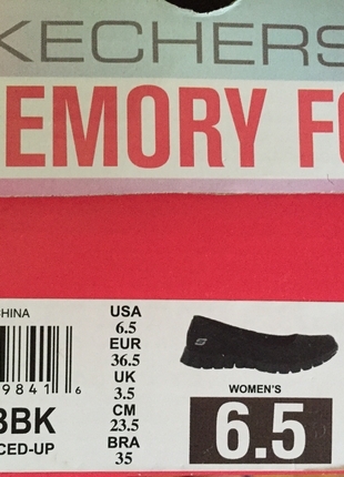 l Beden siyah Renk Skechers Memory Foam