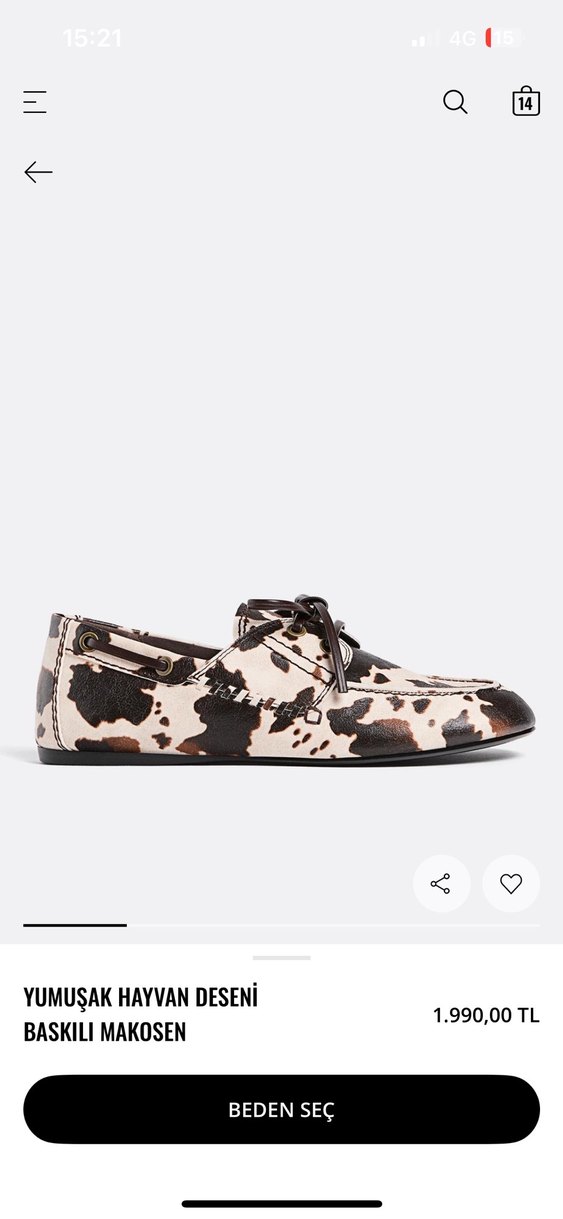 Kahverengi Bağcıklı Deri Kadın Babet - Görsel 2