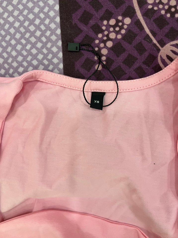 Pembe Drapeli Straplez - Görsel 2