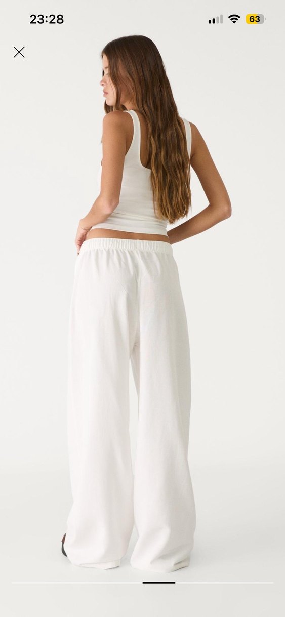 Stradivarius keten pantolon - Görsel 3