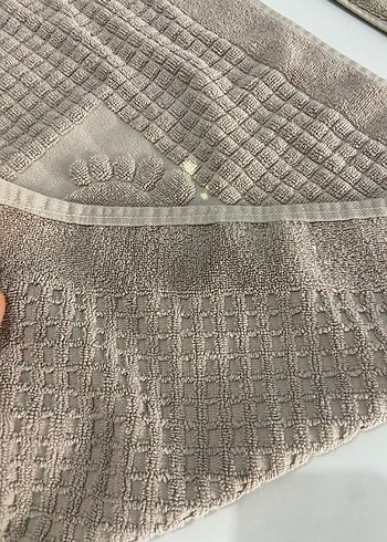  Beden Kahverengi Nakışlı Bohem ayak havlusu