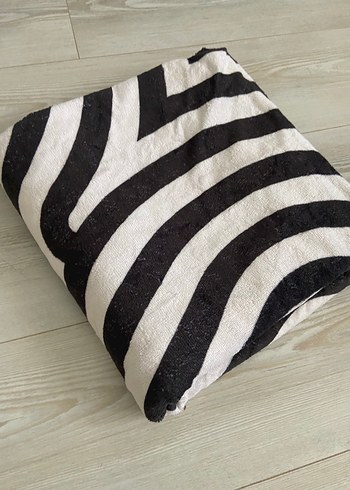 Beden gri Renk Gri Zebra Desenli plaj havlusu