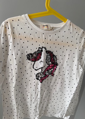 Kız Çocuk Payetli Uzun Kollu Tişört - Görsel 2