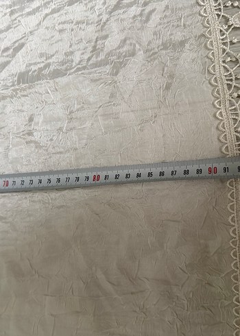 Nakışlı Bohem Gri Beyaz Masa Örtüsü - Görsel 5