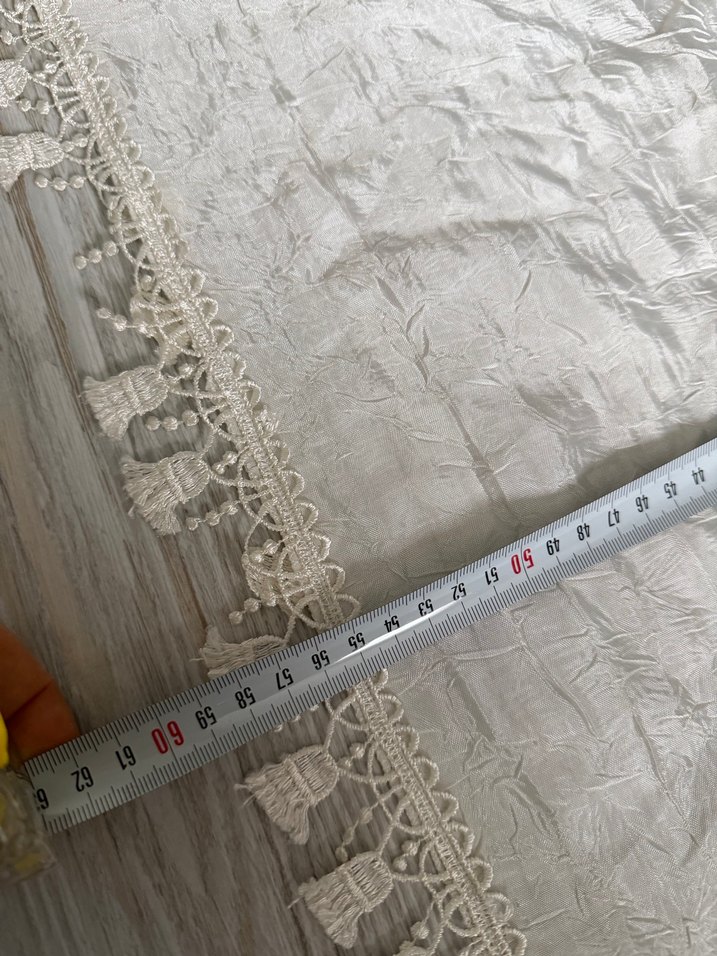 Nakışlı Bohem Gri Beyaz Masa Örtüsü - Görsel 4