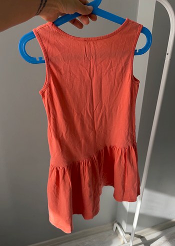 Renkli Baskılı Kolsuz Kız Çocuk Elbise - Görsel 5