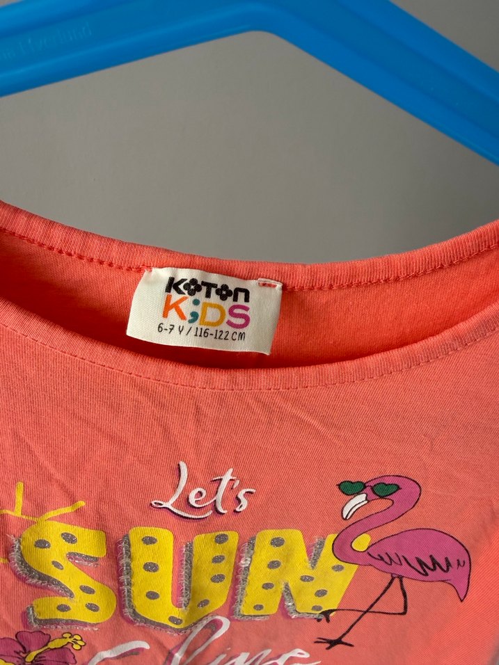 Renkli Baskılı Kolsuz Kız Çocuk Elbise - Görsel 4