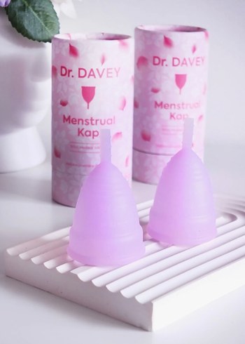 Dr. Davey Pembe Şeffaf Menstrual Kap - Görsel 2