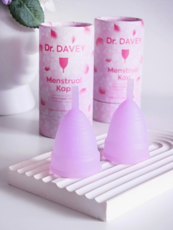 Dr. Davey Pembe Şeffaf Menstrual Kap - Görsel 2
