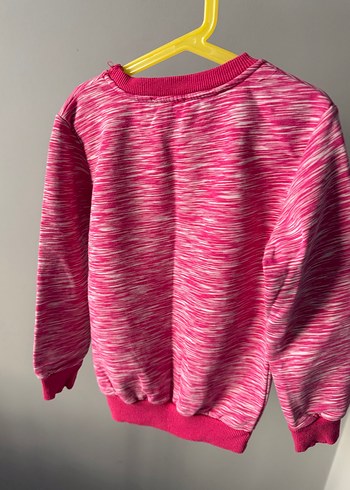 Kız Çocuk Pembe Batik Desenli Sweatshirt - Görsel 5