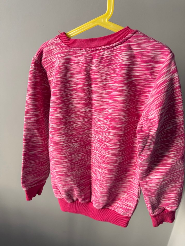 Kız Çocuk Pembe Batik Desenli Sweatshirt - Görsel 5