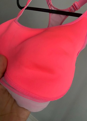 Diğer Pembe Spor Sütyeni, Normal Boy, Düz Desen
