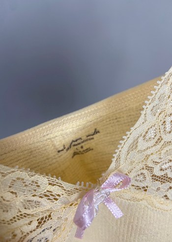 Diğer Sarı Vintage Dantelli Sütyen & atlet