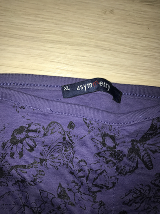 xl Beden mor Renk Askılı tişört