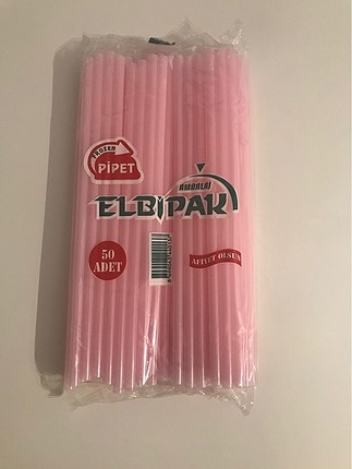 50 adet pembe pipet