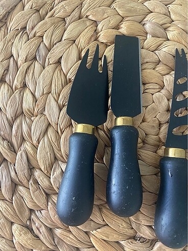 Beden siyah Renk Peynir bıçak seti