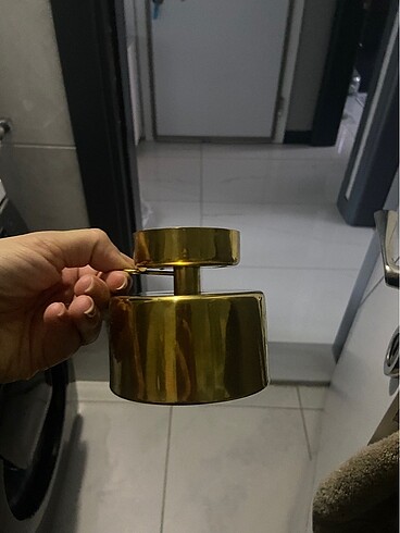 İkea marka pirinç şamdan
