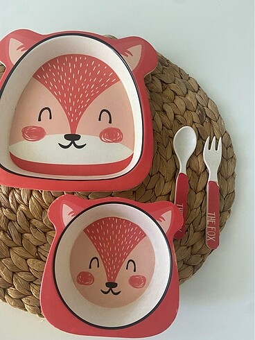 Beden kırmızı Renk Bebek yemek seti