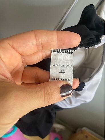 44 Beden siyah Renk Kadın tek askılı mayo