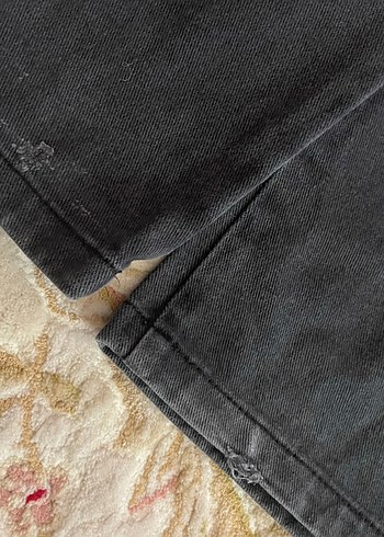34 Beden gri Renk Gri Kadın Bol Kesim Midi Kot Pantolon