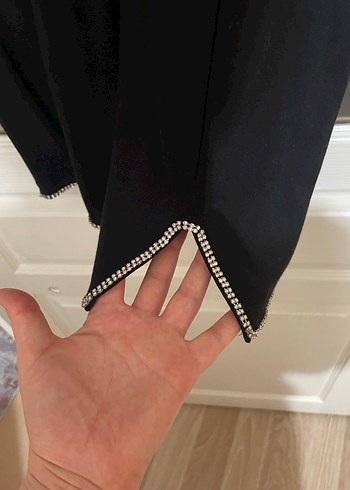 xl Beden siyah Renk Uzun Kollu Siyah Minimalist Kadın Elbise