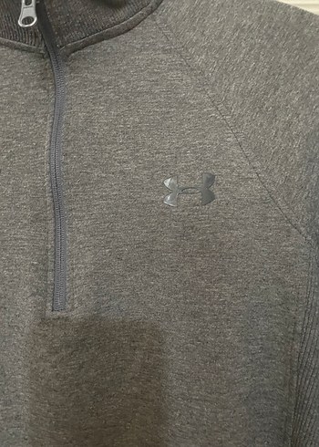 Diğer Gri Yarım Fermuarlı Erkek Sweatshirt