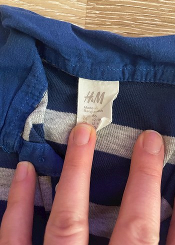 Gri Lacivert Çizgili Uzun Kollu Bebek Body - Görsel 3