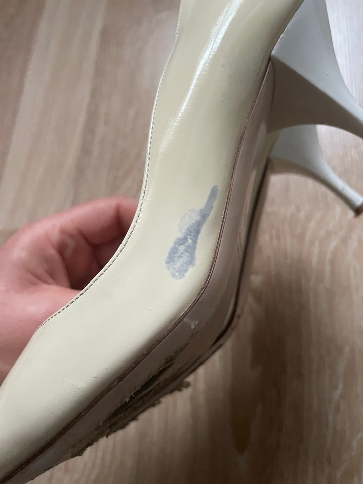 Beyaz Stiletto Topuklu Kadın Ayakkabı - Görsel 4