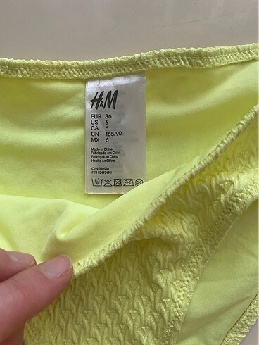 36 Beden sarı Renk H&M bikini