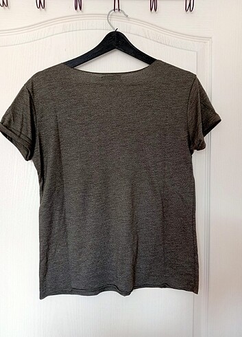 s Beden Y2K Haki Yeşil Basic T-shirt