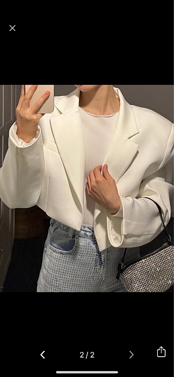 Crop blazer