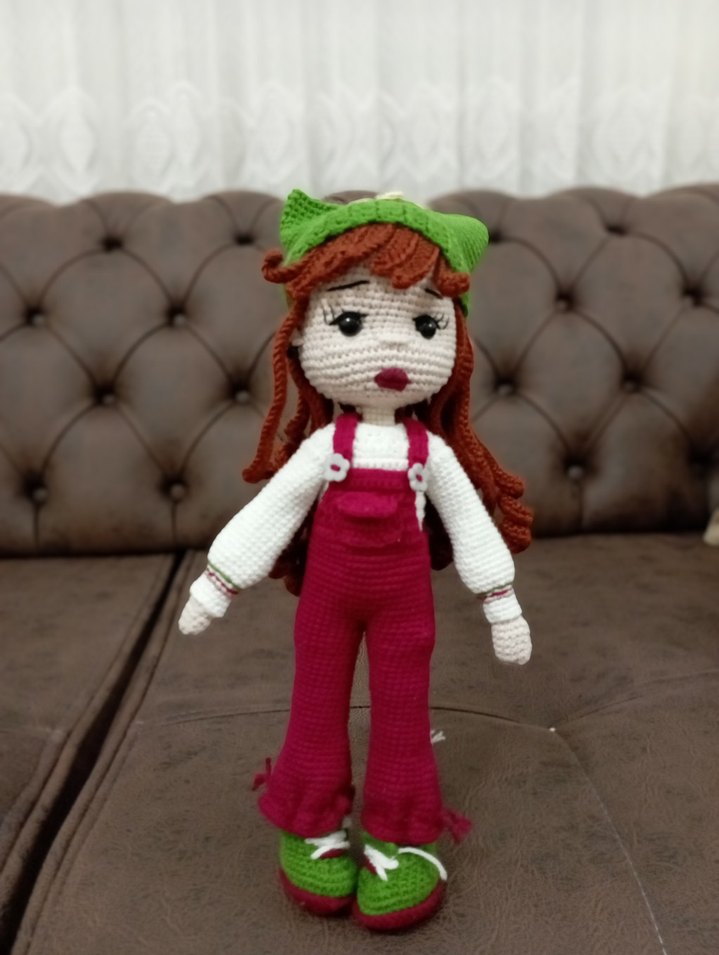 Renkli Örgü Bebek Oyuncak - Görsel 3