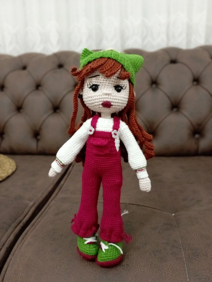 Renkli Örgü Bebek Oyuncak - Görsel 4