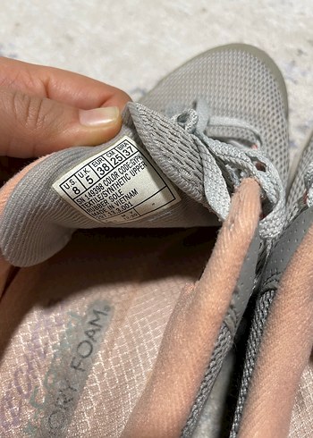 Gri Bağcıklı Kadın Spor Ayakkabı - Görsel 4