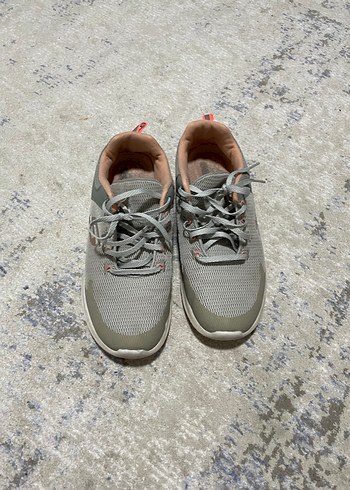 Gri Bağcıklı Kadın Spor Ayakkabı - Görsel 7